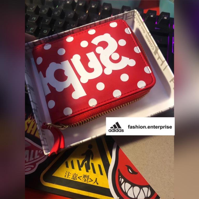 supreme x cdg wallet
