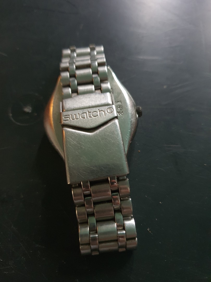 Swatch irony metal strap discount