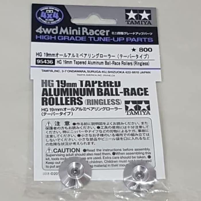Tamiya 95436 HG 19mm Tapered Aluminum Ball-race Rollers Ringless for ...