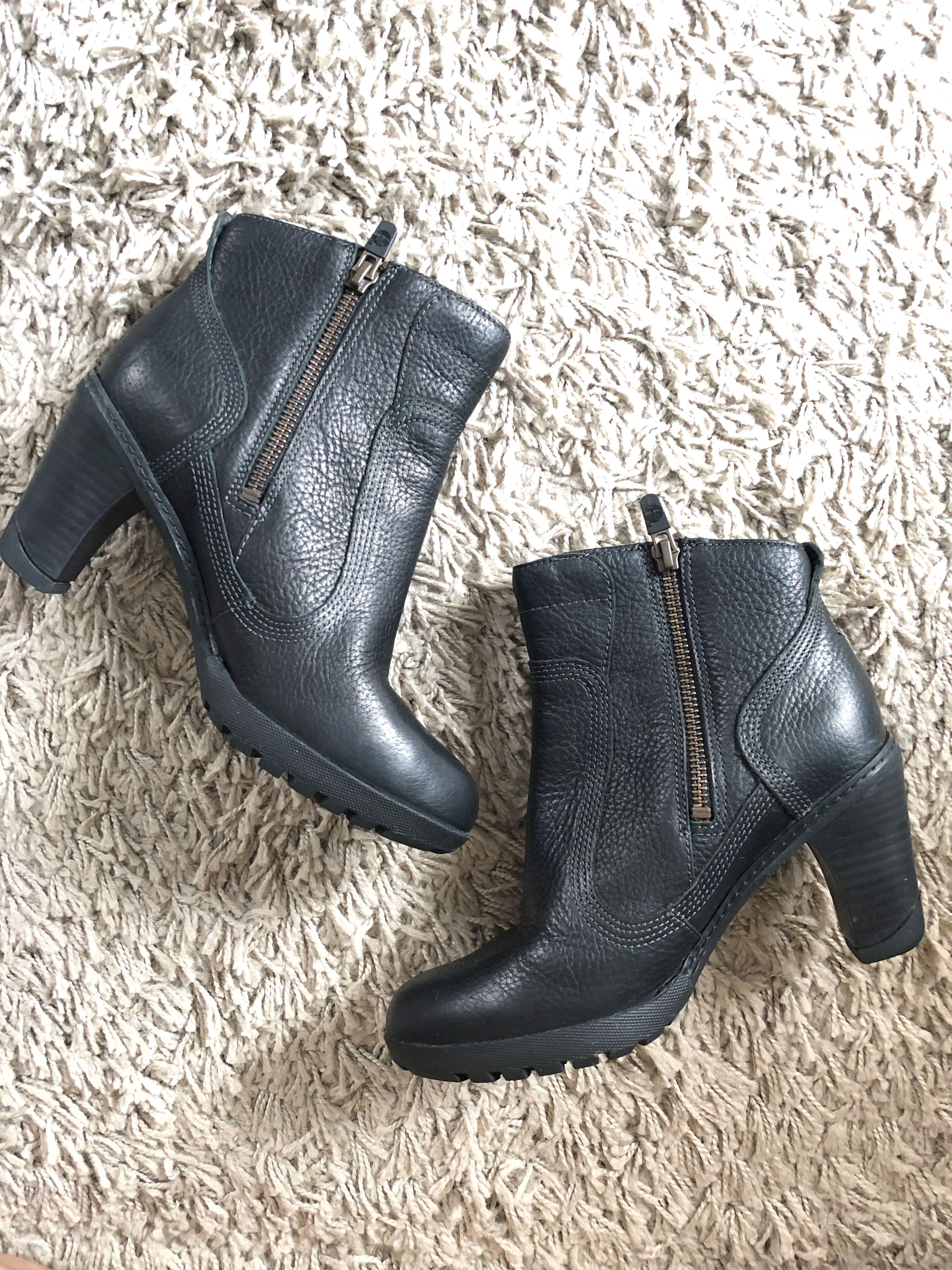 Timberland chunky heel boots top