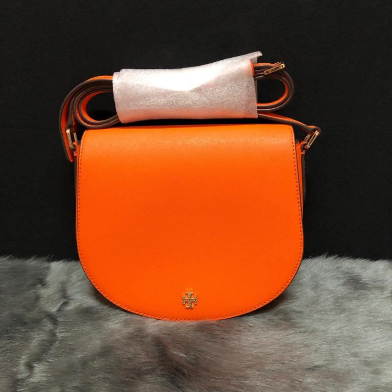 orange tory burch purse