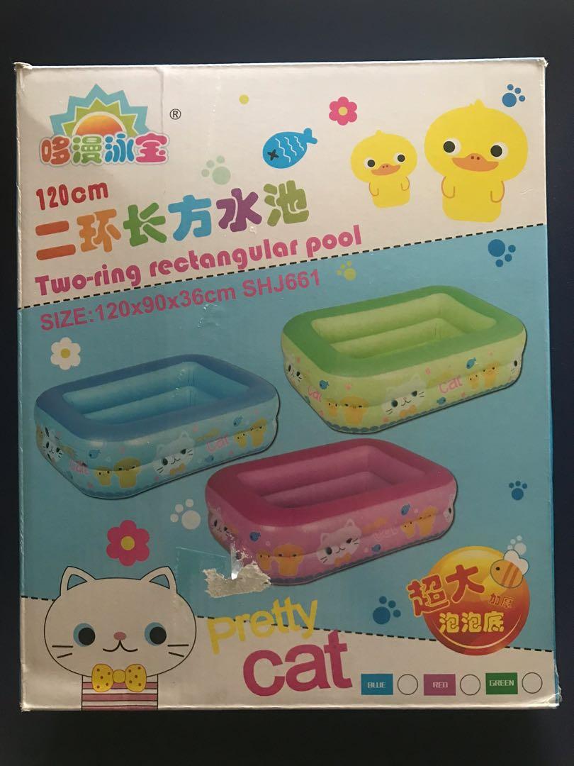 two ring rectangular pool