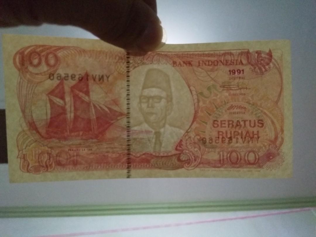 Uang 100 PERAHU LAYAR 1991, Antik, Uang Lama di Carousell