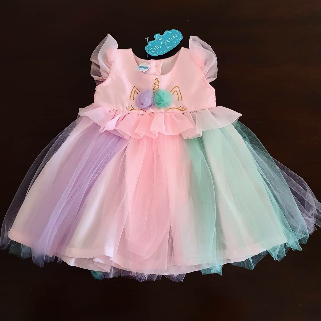 Unicorn Dress Baby Girl Ootd Babies Kids Babies Apparel On Carousell