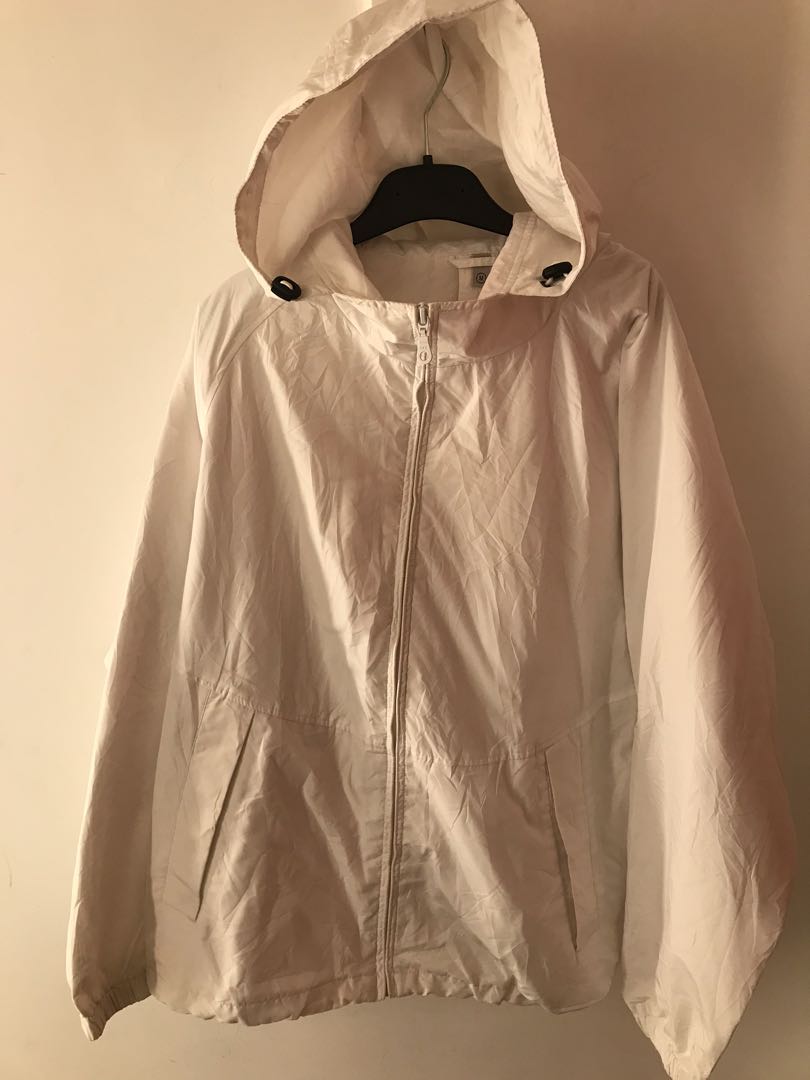 Uniqlo Mens Black Full Zip Hooded Windbreaker Jacket Size XL  eBay