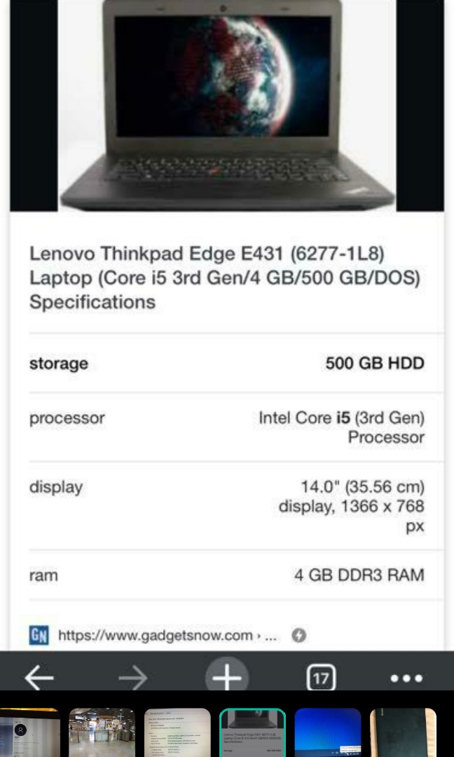 Used Lenovo E431 With Good Condition Last Price Must Go Electronics Computers Laptops On Carousell