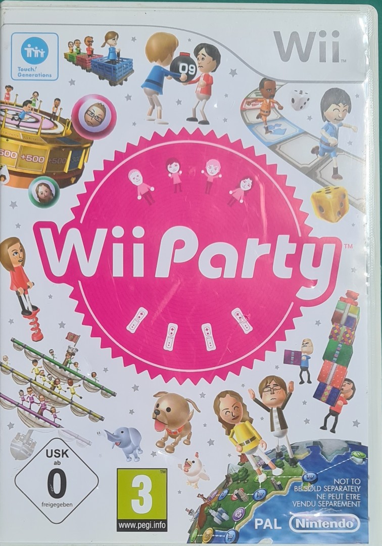 Used PAL Wii game Wii Party PAL Version Video Gaming Video Games