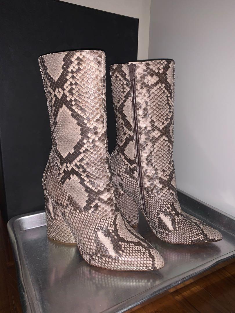 Yeezy snake print boots discount