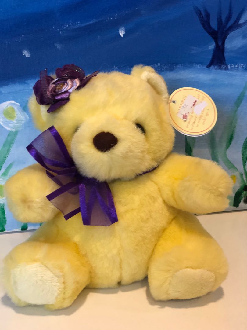 yellow bear stuffed animal