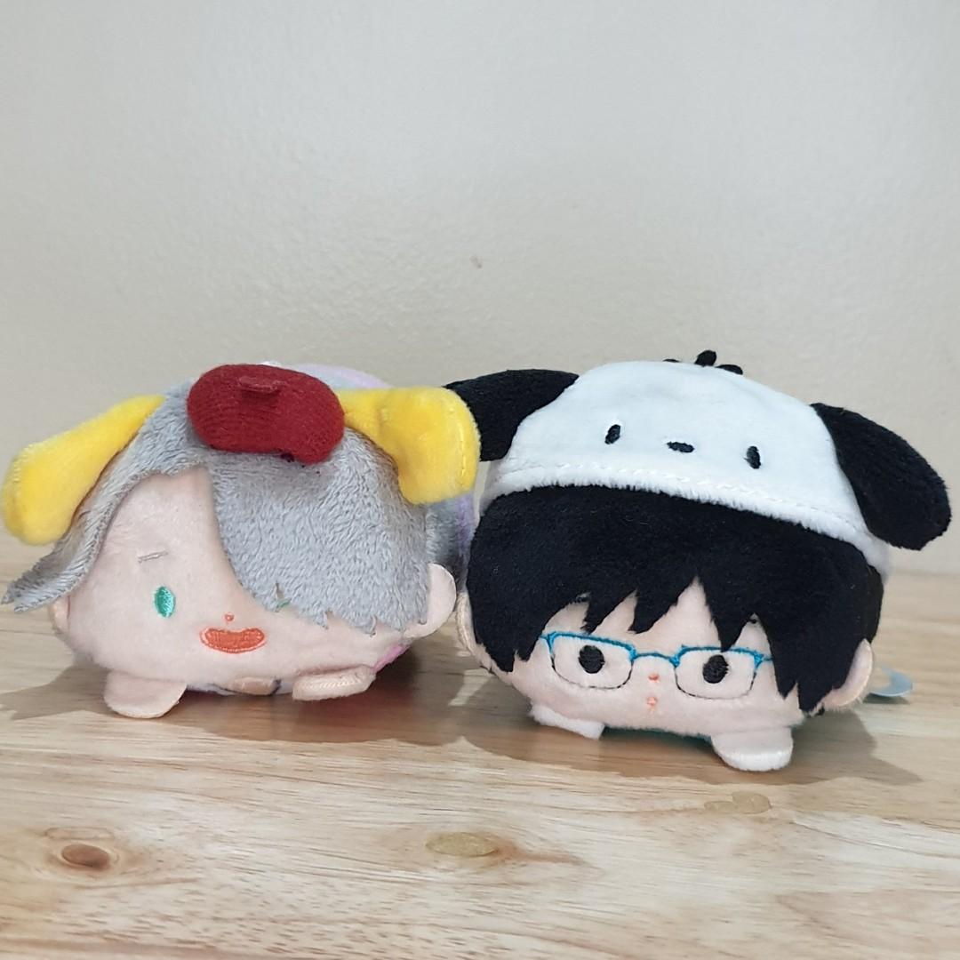Yuri on Ice Victor Yuuri Sanrio Mochi Plush Set Hobbies Toys