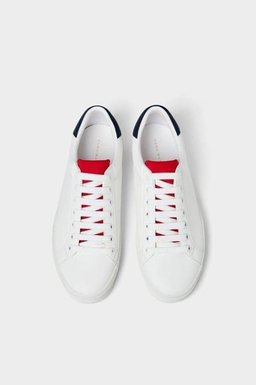 zara man red shoes