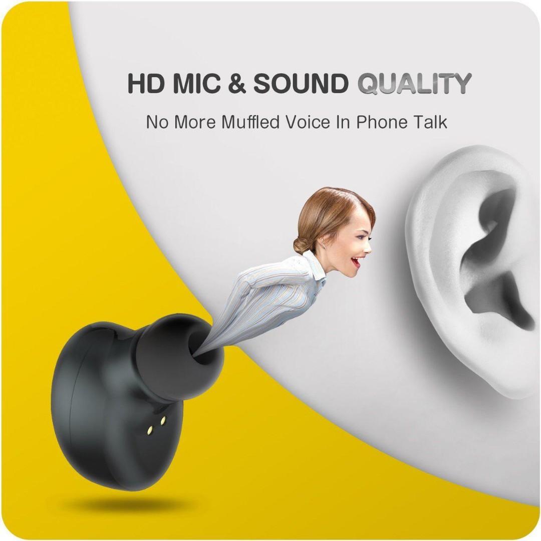ZNT N1 Mini Bluetooth Earphone Smallest Wireless In Earbud Single Black