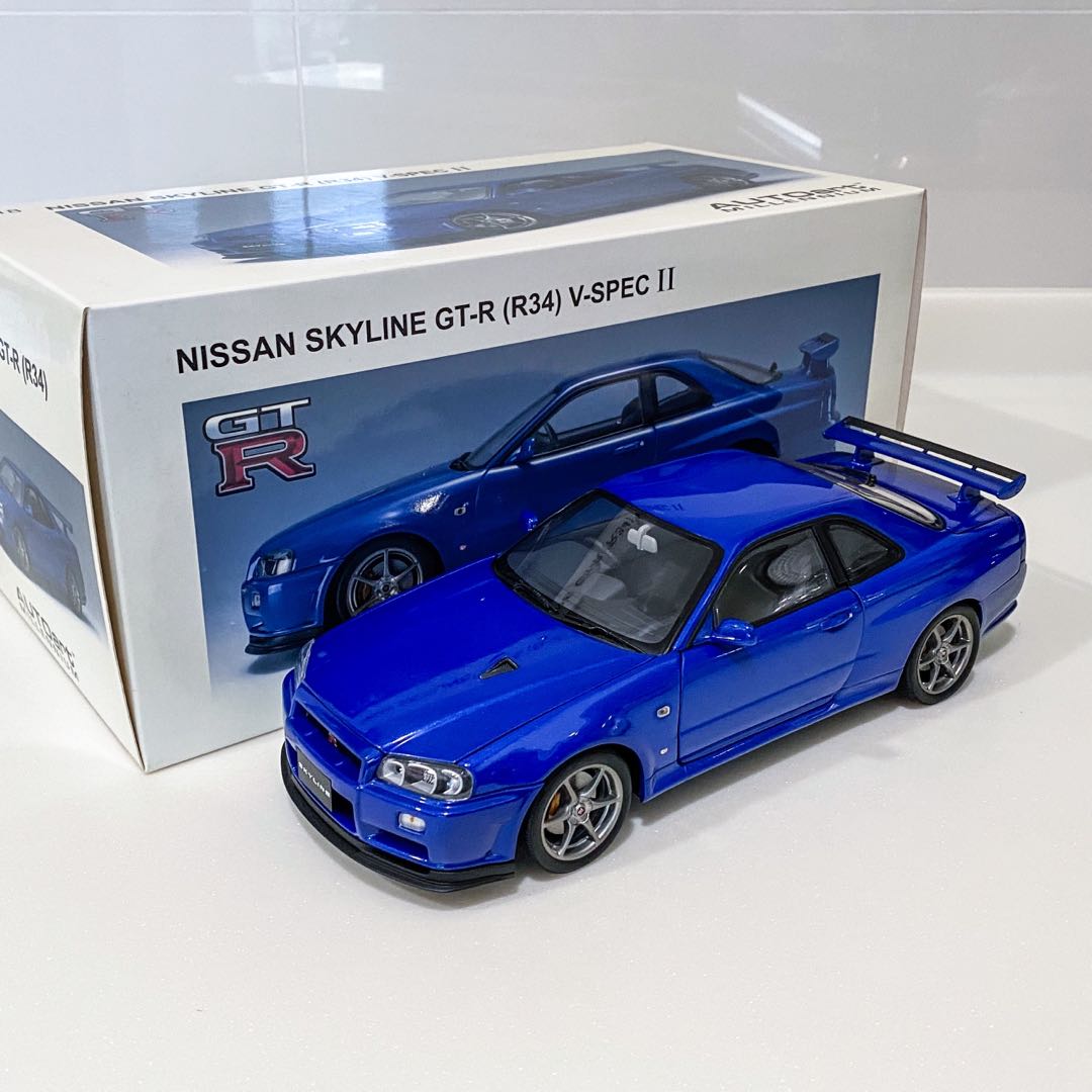 1 18 Autoart Nissan Skyline Gtr R34 V Spec Ll Hobbies Toys Toys Games On Carousell 1 18 Autoart Nissan Skyline Gtr R34 V Spec Ll Hobbies Toys Toys Games On Carousell