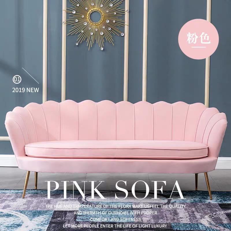 3 Seater Shell Pink Sofa Furniture Home Living Furniture