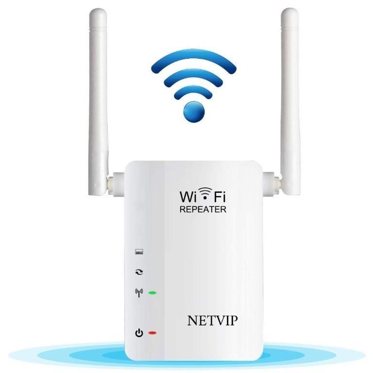 7064 Netvip Wireless Repeater Wifi Range Extender 300m Wifi Booster Mini Extender Ap Repeater Mode Dual External Antennas Amplifier Long Range Extender Universal Comply With 802 11n G B Electronics Others On Carousell