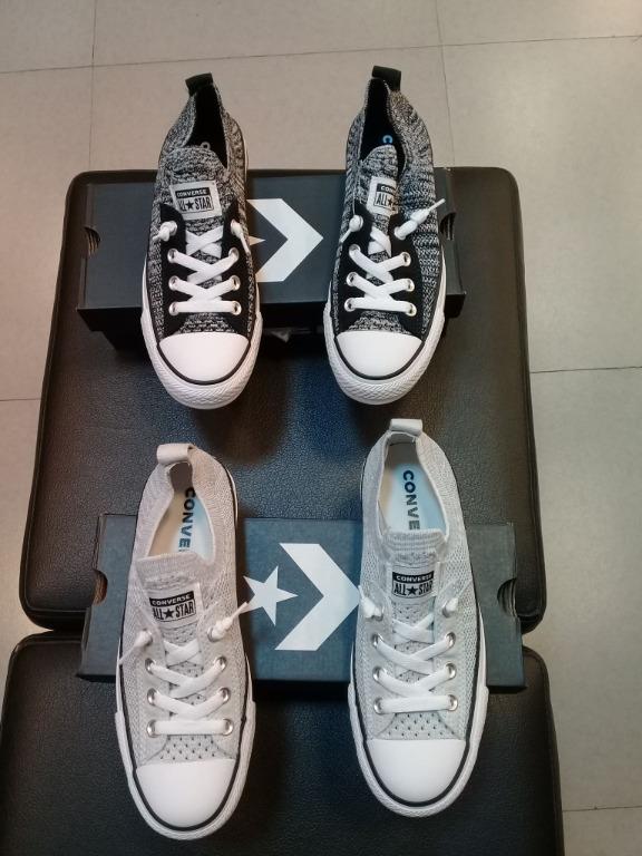 womens converse chuck taylor all star shoreline knit slip low top white