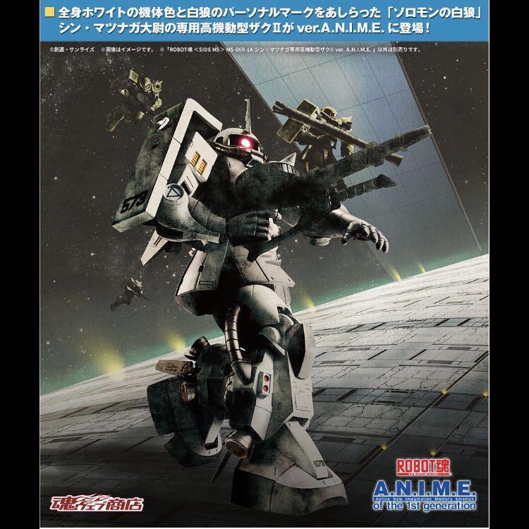 日版🇯🇵 Robot魂ver. A.N.I.M.E. 白狼專用高機動型渣古anime Shin