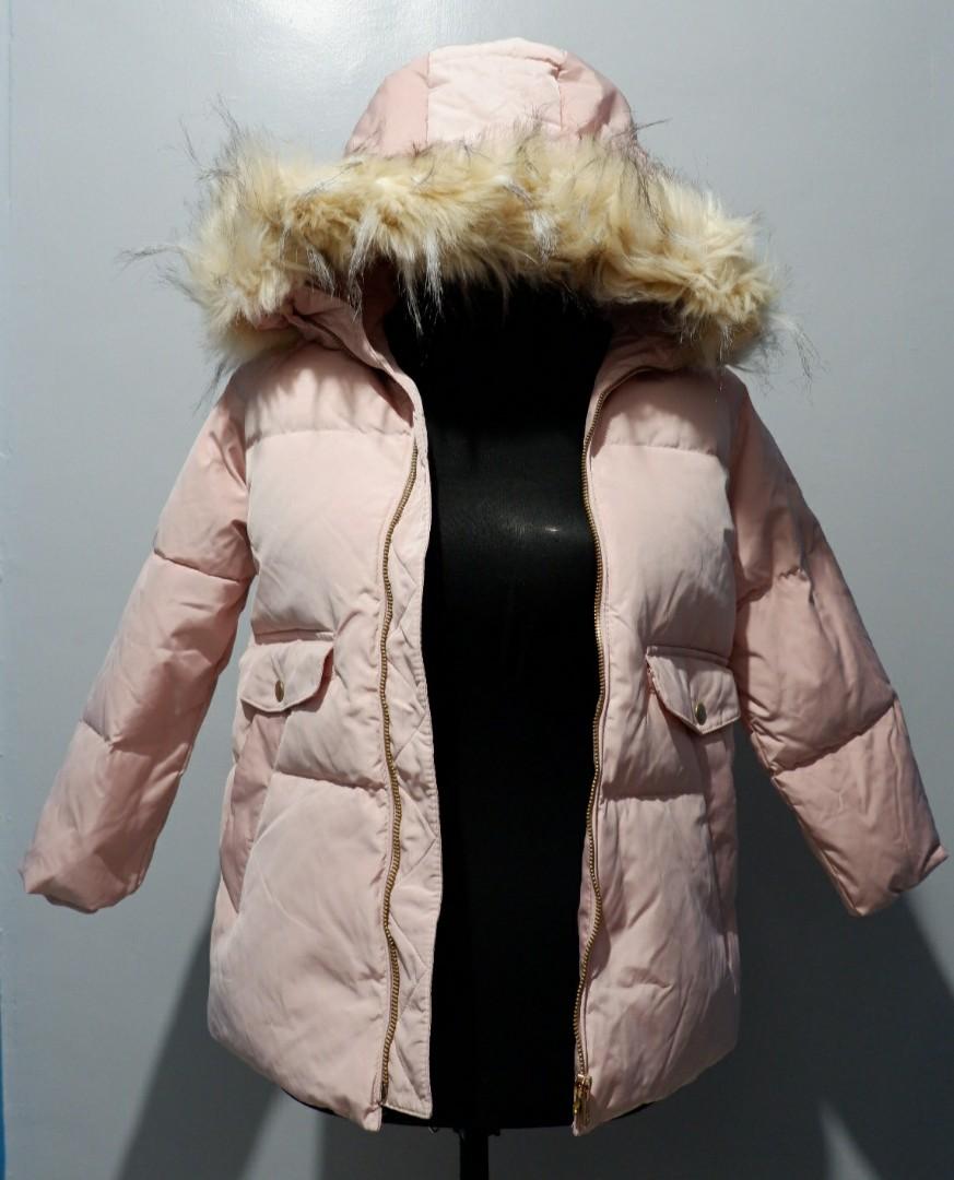 zara pink puffer jacket