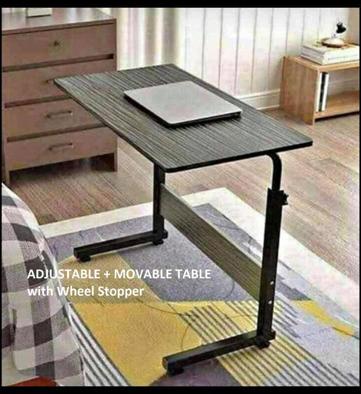 Adjustable and Movable Table for Work and Study, Furniture & Home ...