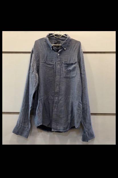 a&f denim shirt