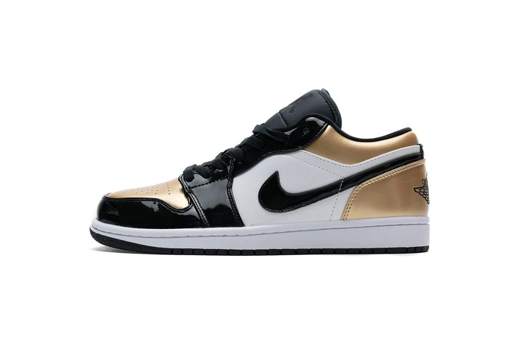 aj 1 low gold toe