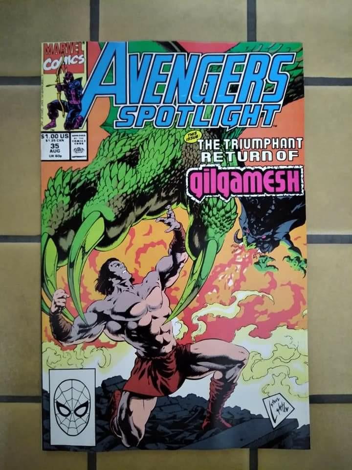 Avengers Spotlight 35 ( Steve Lightle Cover Art ) Marvel Copper Age