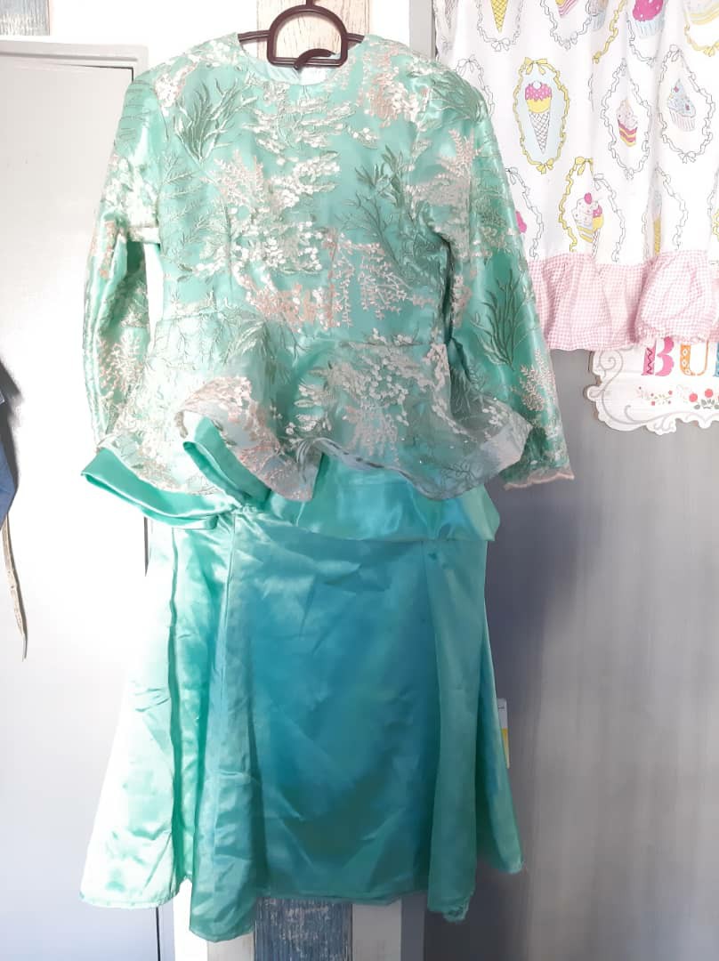 Baju Kurung Peplum Kanak Kanak Babies Kids Girls Apparel 8 To 12 Years On Carousell