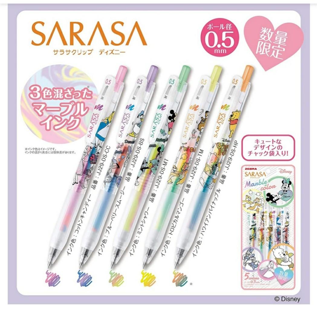 Bn Disney Zebra Sarasa Marble Color Pens Limited Edition Refillable Hobbies Toys Stationery Craft Stationery School Supplies On Carousell