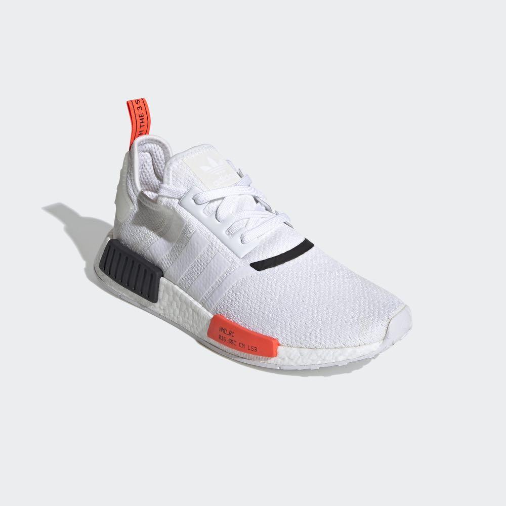 BNIB] Adidas NMD_R1 - Cloud White/ Solar Red/ Core Black, Men's Fashion,  Footwear, Sneakers on Carousell