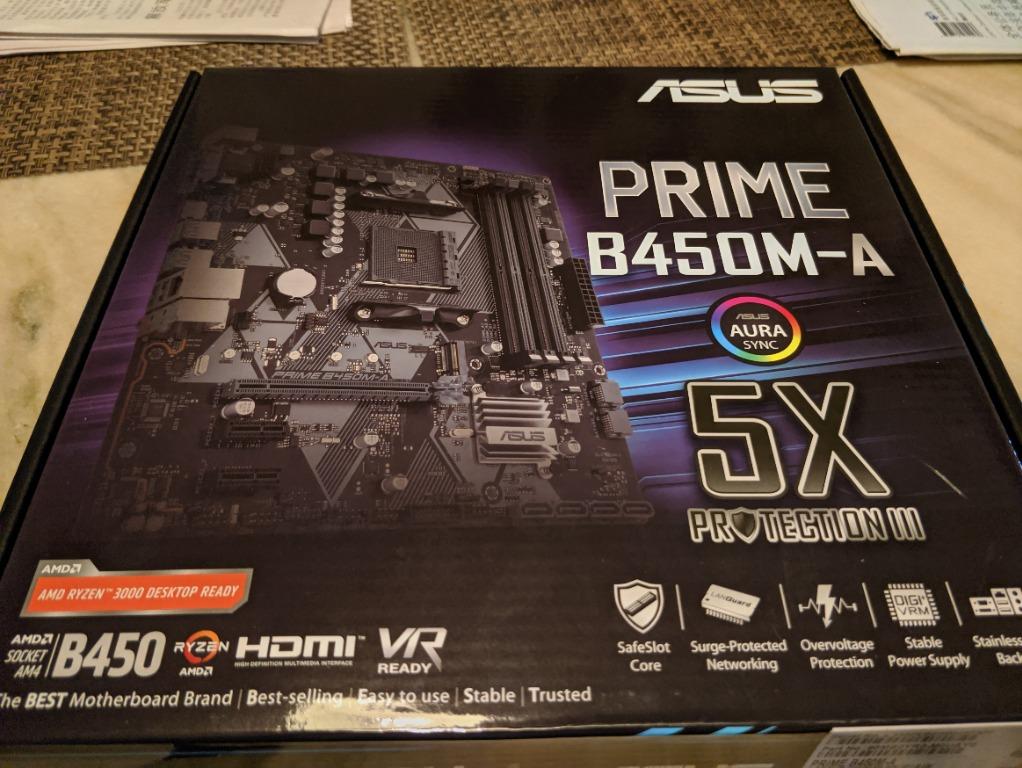 Bnib Asus Prime B450m A Motherboard Amd Ryzen Am4 W Warranty Electronics Computer Parts Accessories On Carousell