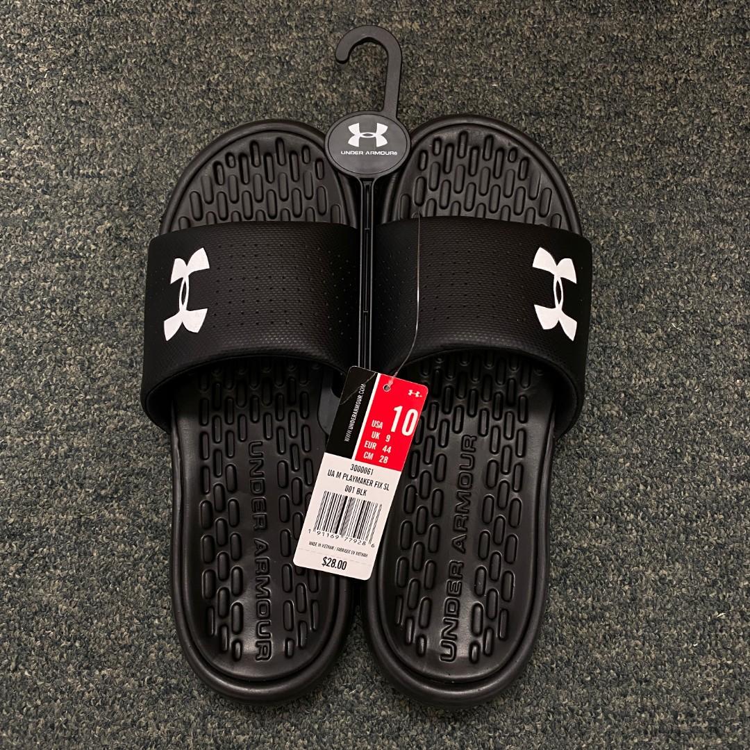 Men's ua playmaker cheap fixed strap slides
