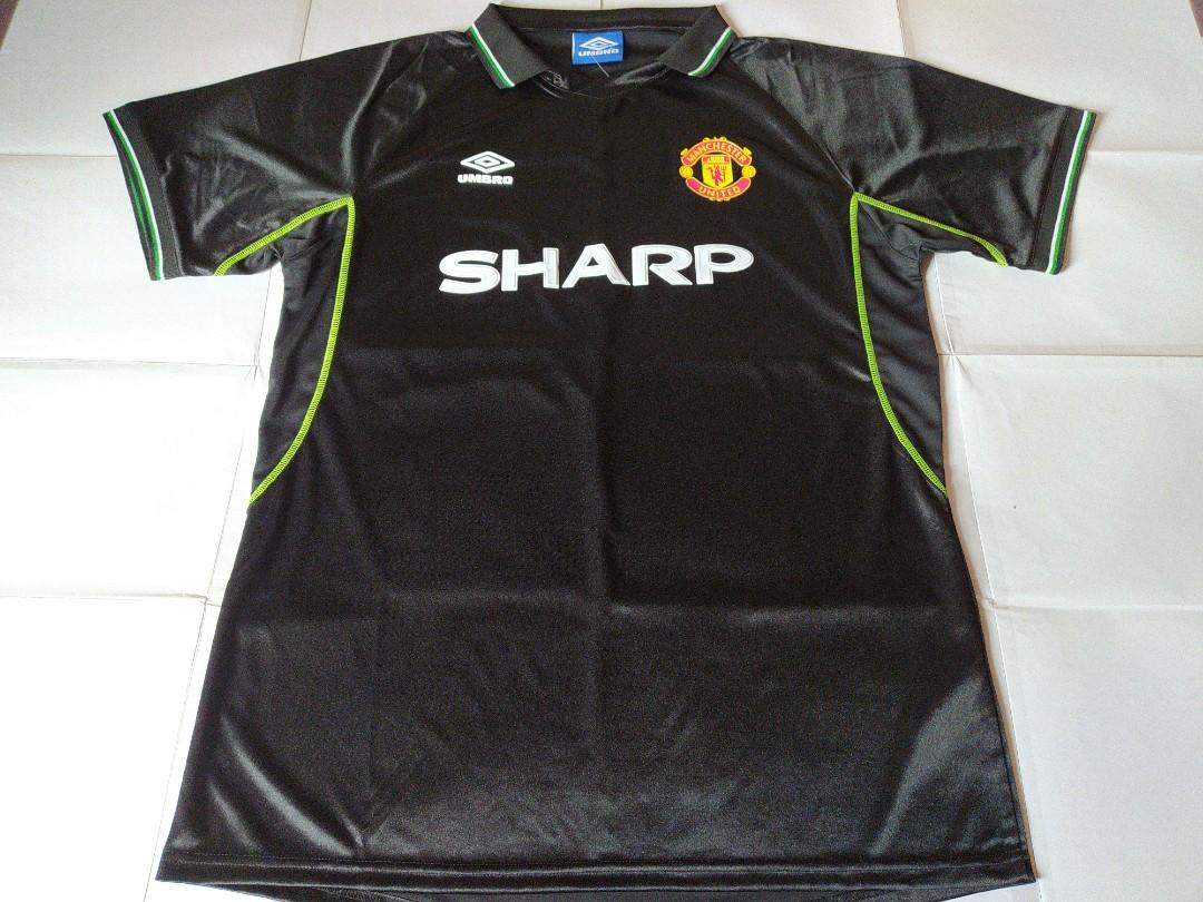 Brand New With Tag Manchester United Umbro 1998 Third Retro Football Jersey Sports Sports Apparel On Carousell