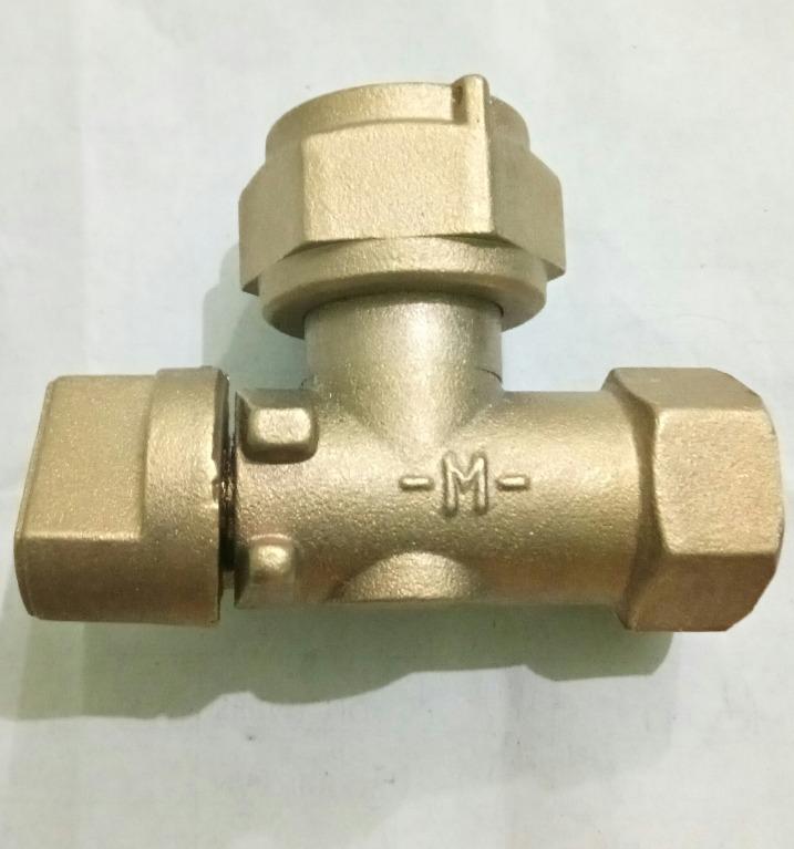 Brass Angle Meter Valve 3/4" x 1/2" for WATER METER fittings, Furniture