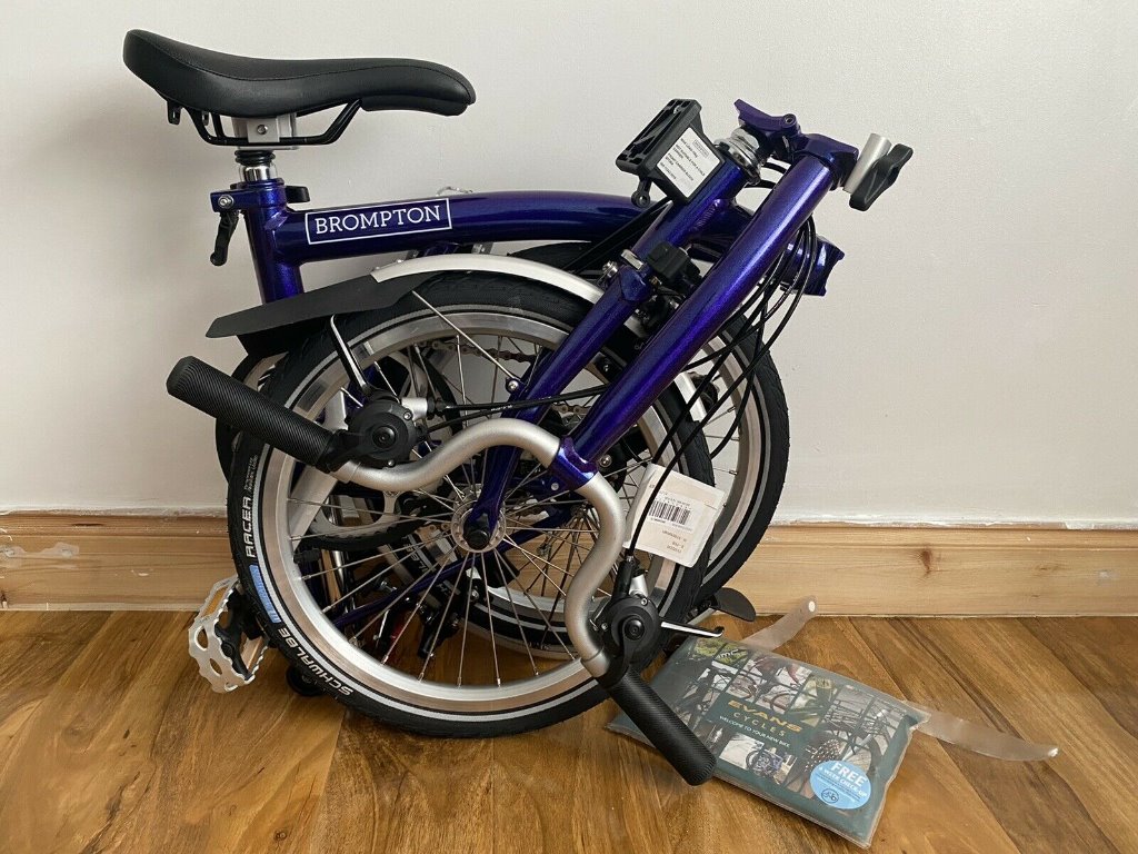 Brompton M6L 2020 Folding Bike Purple Metallic WORLDWIDE DELIVERY 