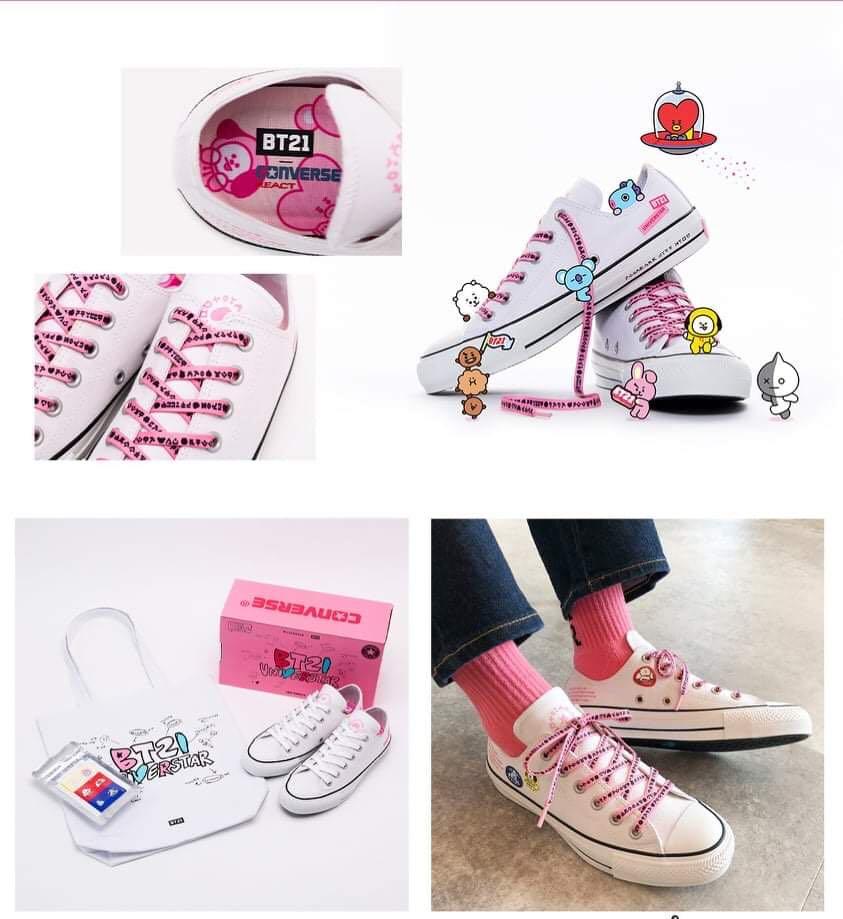 BTS X CONVERSE SHOES, Women's Fashion, Footwear, Sneakers on Carousell
