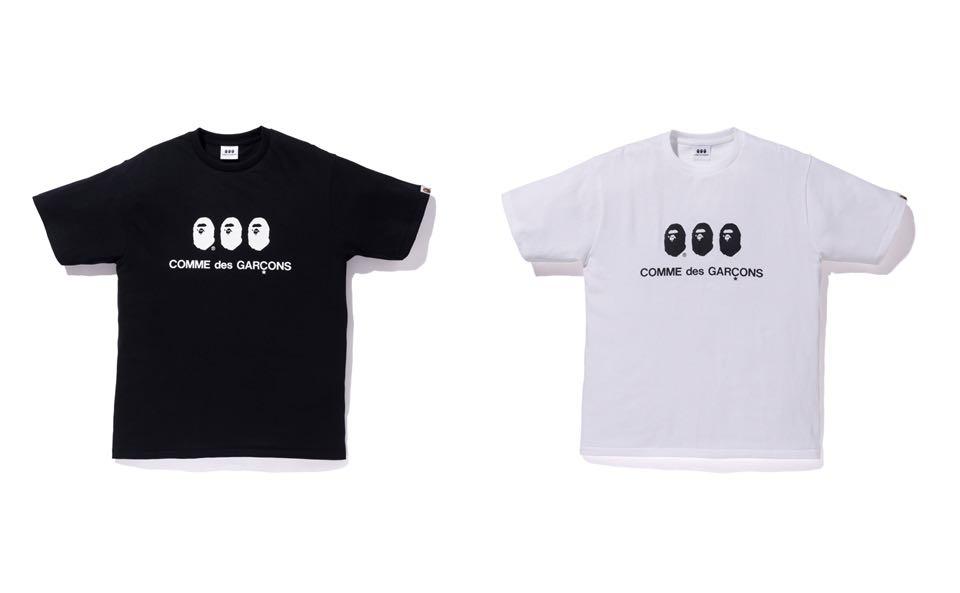 BAPE bathing ape x CDG comme des garcons 大阪限定tee 短袖, 男裝