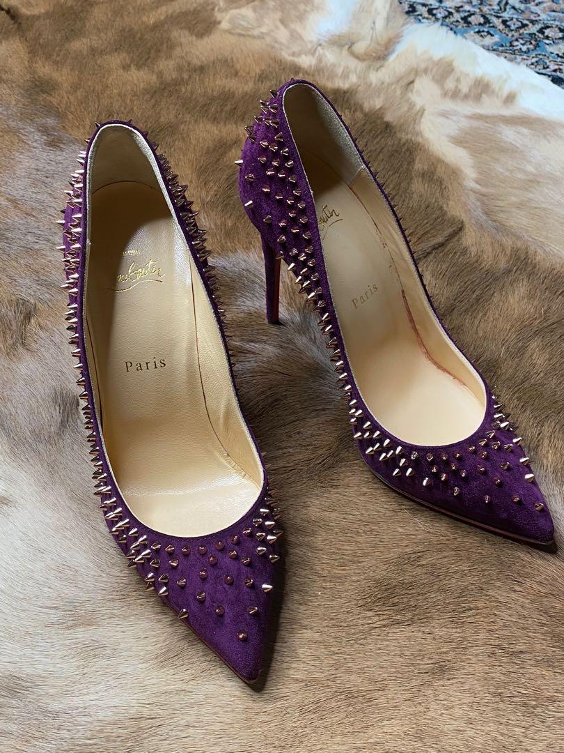 lavender louboutin pumps