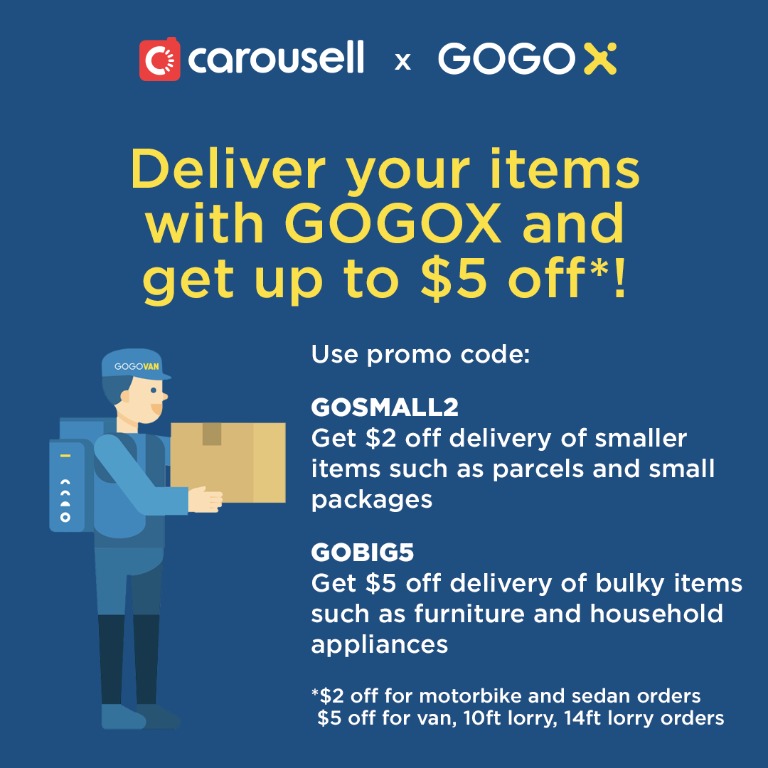 items with GOGOX and get up to $5* off 