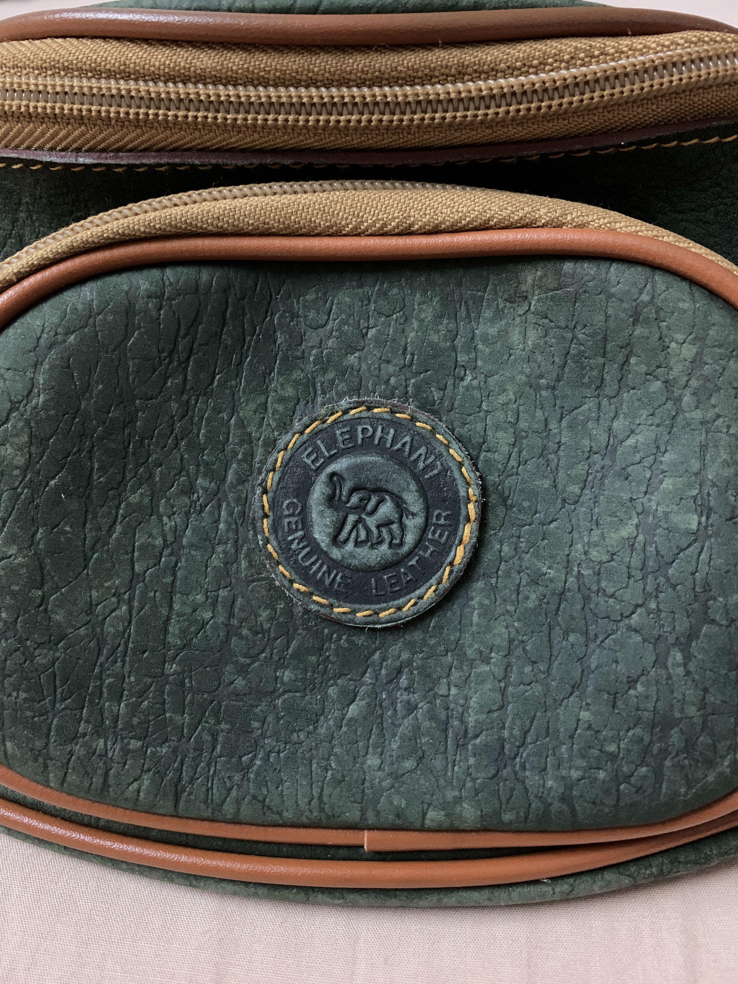 Elephant genuine leather bag clearance