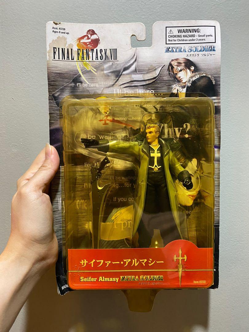 Final Fantasy VIII Extra Soldier Seifer (Category: Figurines & Statues) located in Manila. Submitted by frillsfree (Listing ID 1021518218, Image 1). Description: Item: Final Fantasy VIII Extra Soldier Seifer Price: 3,500 PHP (Slightly Negotiable) Maker: Bandai Year: 1999 Condition: > Brand New Box Never Opened > Figure is mint. Mild box attrition. .