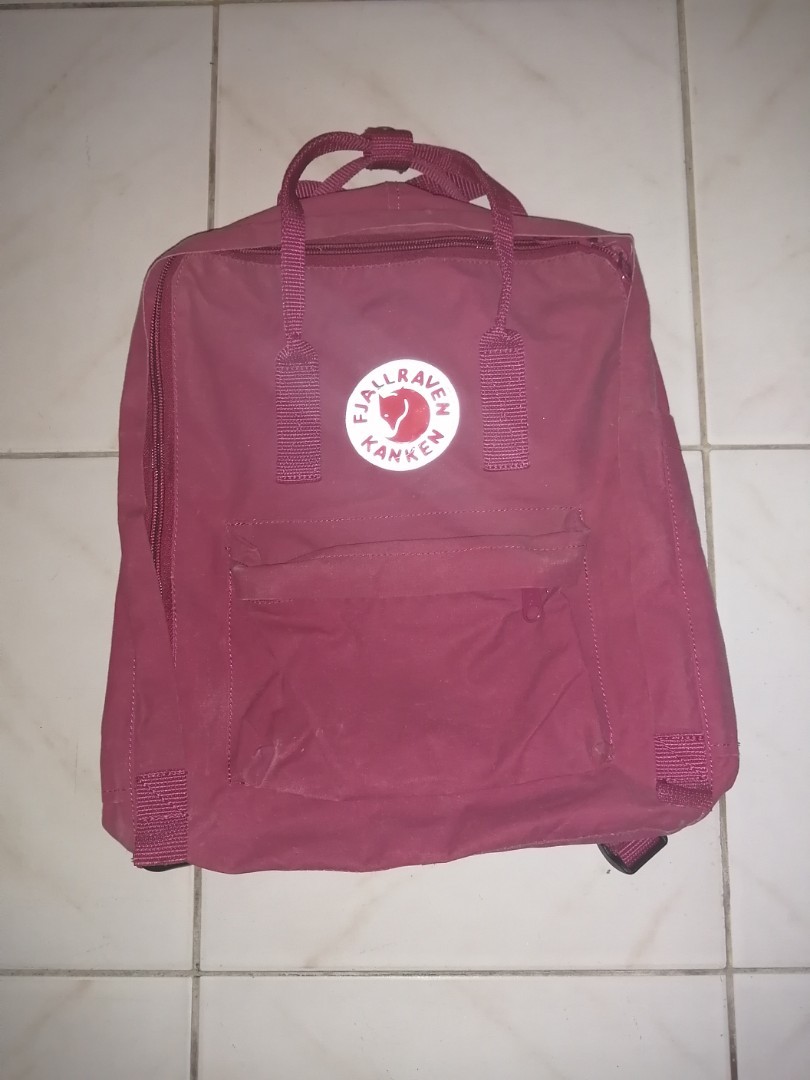 kanken backpack maroon