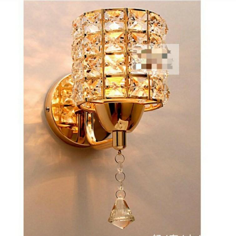 Free Post To West Malaysia Only Ready Stock Crystal Decorative Wall Lamp Gold Silver Colour Each As Shown Sample Free Delivery Is Applied For This Item Home Furniture Others