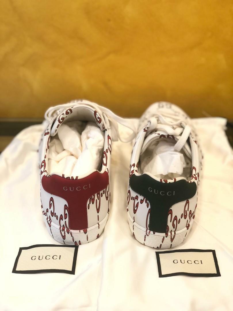 Ace sneaker with gg print replica top