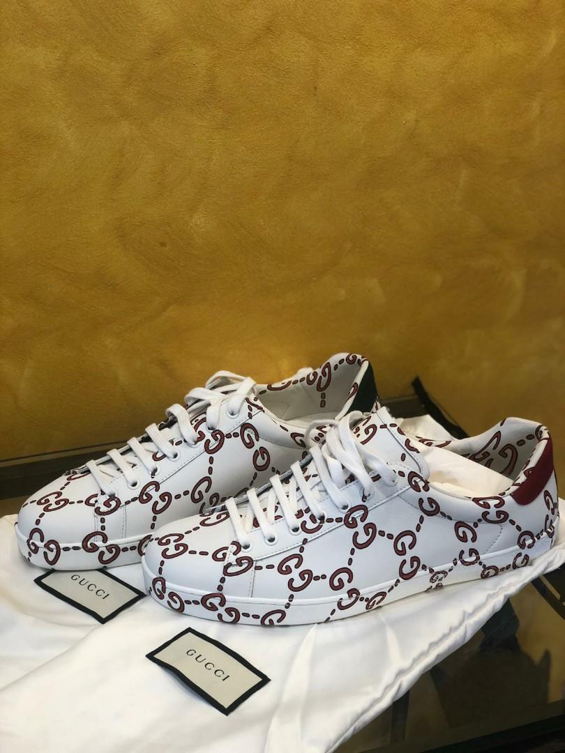 Gg print hotsell gucci shoes