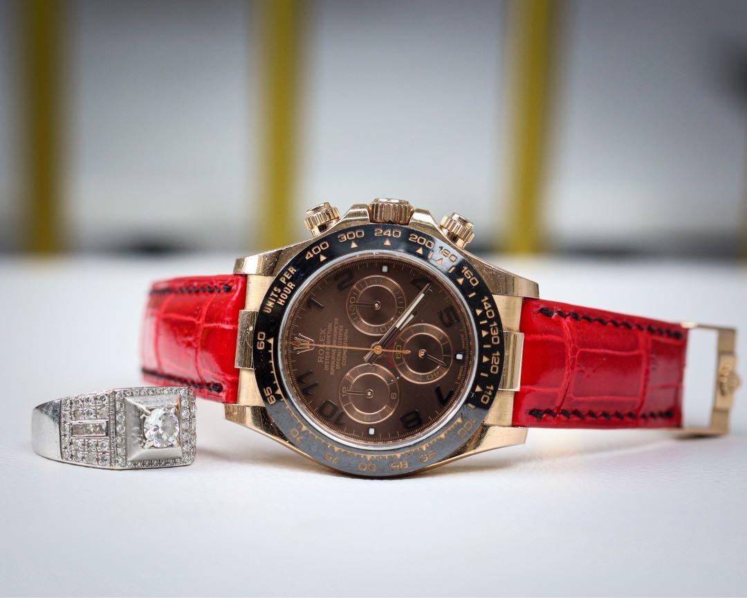 Rolex daytona discount ferrari red
