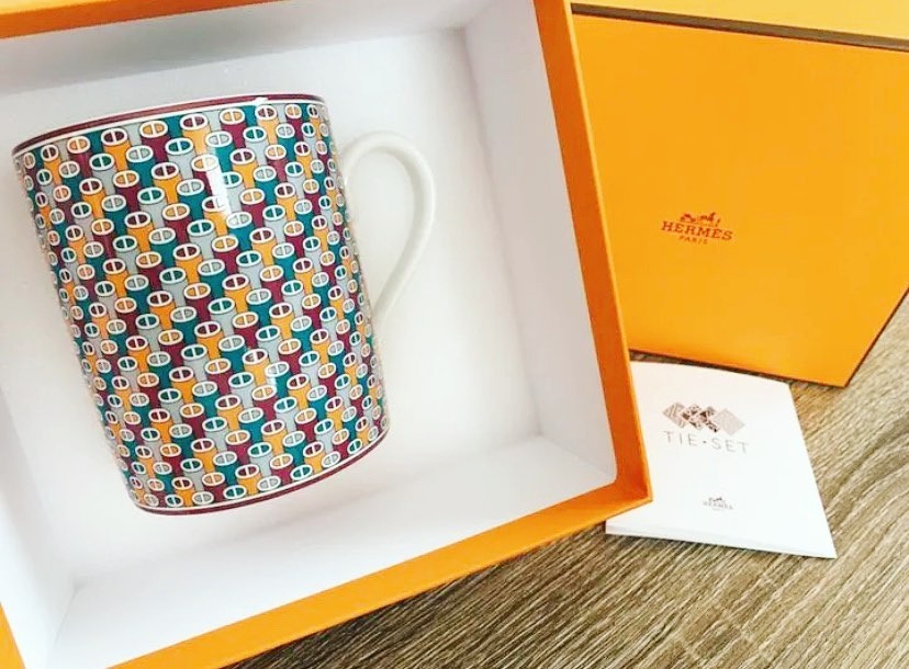 Hermes Tie Set Mug Furniture Home Living Kitchenware Tableware Coffee Tea Tableware On Carousell