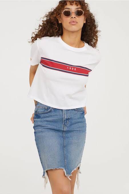 H&m 1996 hot sale crop top