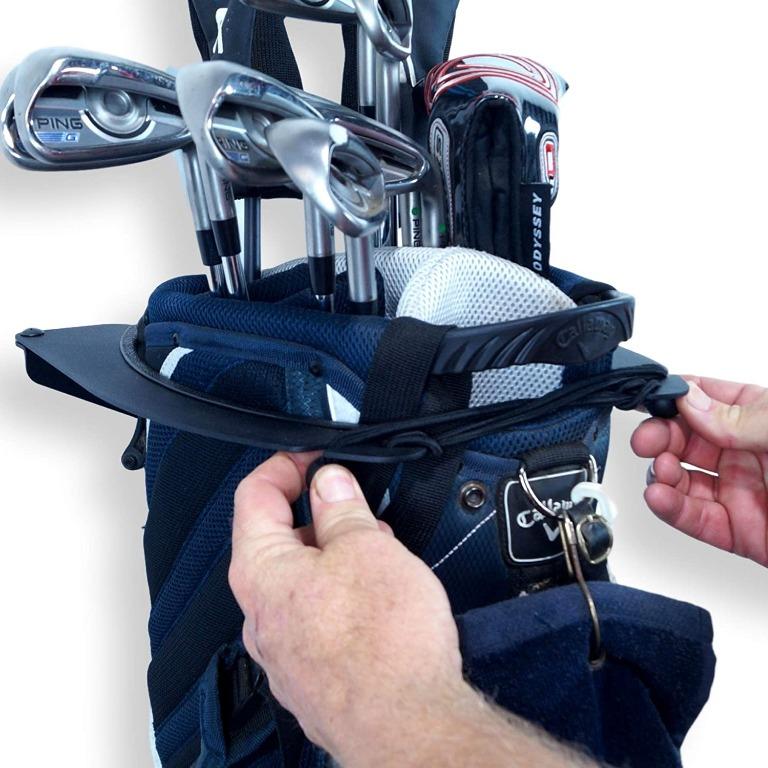 (HOT) Koova Golf Bag Storage Rack for Two Bags Wall Mount Garage