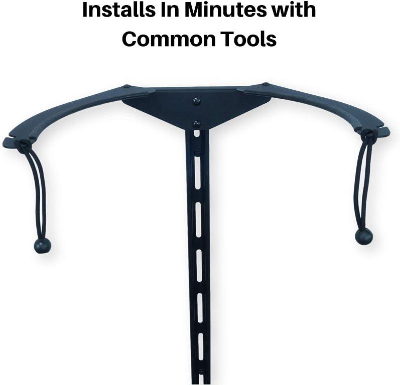 (HOT) Koova Golf Bag Storage Rack for Two Bags Wall Mount Garage