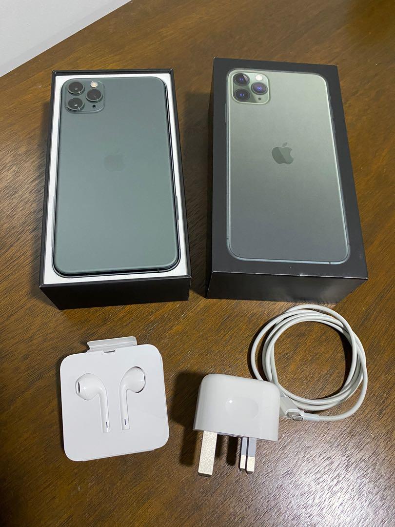 Iphone 11 pro max (Category: Portable Audio Accessories) located in Baguio. Submitted by lormm (Listing ID 1021530036, Image 2). Description: Authentic Apple Iphone 11 pro max 256GB capacity Factory unlocked Dual-sim Color: midnight green From USA *complete with box and accessories #makethebest1 #iphone11promax.